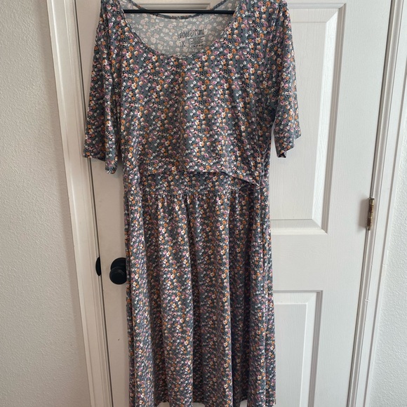 Latched Mama Dresses & Skirts - Latched Mama Cotton Nursing/Maternity Dress